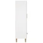 Aparador de madera contrachapada blanco 70x31x115 cm de vidaXL, Aparadores - Ref: Foro24-812528, Precio: 90,31 €, Descuento: %