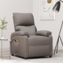 Sillón de masaje eléctrico tela gris taupé | Foro24.es | Tu tienda online para hogar, jardín y más Foro24.es