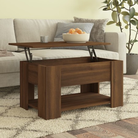 Mesa de centro madera de ingeniería roble marrón 79x49x41 cm von , Couchtisch - Ref: Foro24-819277, Preis: 85,86 €, Rabatt: %
