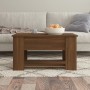 Mesa de centro madera de ingeniería roble marrón 79x49x41 cm von , Couchtisch - Ref: Foro24-819277, Preis: 85,86 €, Rabatt: %
