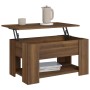 Mesa de centro madera de ingeniería roble marrón 79x49x41 cm von , Couchtisch - Ref: Foro24-819277, Preis: 85,86 €, Rabatt: %