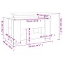 Mesa de centro madera de ingeniería roble marrón 79x49x41 cm von , Couchtisch - Ref: Foro24-819277, Preis: 85,86 €, Rabatt: %
