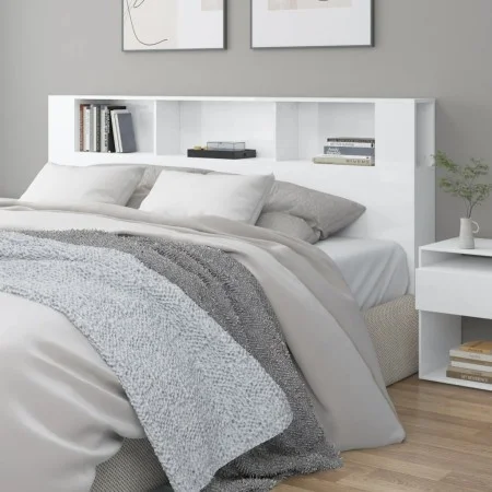 Glänzend weißes Kopfteilmöbel 200x18,5x104,5 cm von vidaXL, Kopf- und Fußteile - Ref: Foro24-811958, Preis: 79,13 €, Rabatt: %