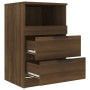 Mesitas de noche 2 uds madera contrachapada color roble marrón | Foro24.es | Tu tienda online para hogar, jardín y más Foro24.es
