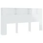 Glänzend weißes Kopfteilmöbel 200x18,5x104,5 cm von vidaXL, Kopf- und Fußteile - Ref: Foro24-811958, Preis: 79,13 €, Rabatt: %