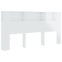 Mueble cabecero blanco brillante 200x18,5x104,5 cm de vidaXL, Cabeceros y pies de cama - Ref: Foro24-811958, Precio: 78,05 €,...