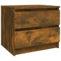 Mesita noche madera contrachapada roble ahumado 50x39x43,5 cm | Foro24.es | Tu tienda online para hogar, jardín y más Foro24.es