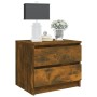 Mesita noche madera contrachapada roble ahumado 50x39x43,5 cm | Foro24.es | Tu tienda online para hogar, jardín y más Foro24.es