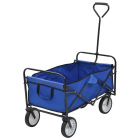 Carrito de mano plegable de acero color azul by , Cargo forklifts - Ref: Foro24-143779, Price: 105,17 €, Discount: %