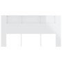 Mueble cabecero blanco brillante 200x18,5x104,5 cm de vidaXL, Cabeceros y pies de cama - Ref: Foro24-811958, Precio: 78,05 €,...