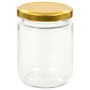 Tarros de mermelada de vidrio con tapa dorada 96 uds 230 ml | Foro24.es | Tu tienda online para hogar, jardín y más Foro24.es