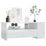 Glänzend weißer Couchtisch aus Holzwerkstoff, 102 x 55 x 42 cm von vidaXL, Couchtisch - Ref: Foro24-810923, Preis: 117,50 €, ...