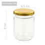Tarros de mermelada de vidrio con tapa dorada 96 uds 230 ml | Foro24.es | Tu tienda online para hogar, jardín y más Foro24.es