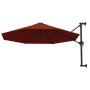 Sombrilla de pared con palo de metal terracota 300 cm von , Sonnenschirme - Ref: Foro24-47299, Preis: 97,60 €, Rabatt: %