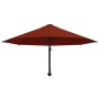Sombrilla de pared con palo de metal terracota 300 cm von , Sonnenschirme - Ref: Foro24-47299, Preis: 97,60 €, Rabatt: %