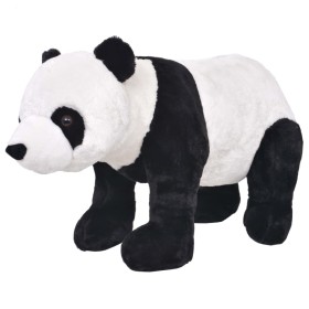 Oso panda de peluche de pie negro y blanco XXL de , Animales de peluche - Ref: Foro24-91339, Precio: 122,67 €, Descuento: %