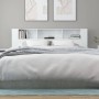 Mueble cabecero blanco brillante 200x18,5x104,5 cm de vidaXL, Cabeceros y pies de cama - Ref: Foro24-811958, Precio: 78,05 €,...