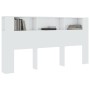Mueble cabecero blanco brillante 200x18,5x104,5 cm de vidaXL, Cabeceros y pies de cama - Ref: Foro24-811958, Precio: 78,05 €,...