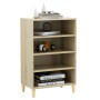Aparador madera contrachapada color roble Sonoma 57x35x90 cm by , Sideboards - Ref: Foro24-806124, Price: 51,62 €, Discount: %