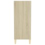 Aparador madera contrachapada color roble Sonoma 57x35x90 cm by , Sideboards - Ref: Foro24-806124, Price: 51,62 €, Discount: %