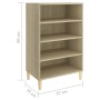 Aparador madera contrachapada color roble Sonoma 57x35x90 cm by , Sideboards - Ref: Foro24-806124, Price: 51,62 €, Discount: %