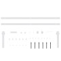 Kit mini puerta corredera armario acero carbono blanco 122 cm de , Accesorios de bricolaje - Ref: Foro24-151693, Precio: 40,5...