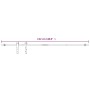 Kit mini puerta corredera armario acero carbono blanco 122 cm de , Accesorios de bricolaje - Ref: Foro24-151693, Precio: 40,5...
