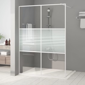 Mampara de ducha vidrio ESG transparente blanco