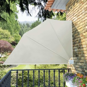 Toldo lateral plegable de balcón color crema 160x240 cm von , Sonnenschirme - Ref: Foro24-41577, Preis: 36,63 €, Rabatt: %