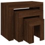Mesas de centro apilables 3 pzas madera ingeniería roble marrón von , Couchtisch - Ref: Foro24-815986, Preis: 57,32 €, Rabatt: %