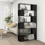 Estantería divisor de espacios negro brillo 100x24x188 cm | Foro24.es | Tu tienda online para hogar, jardín y más Foro24.es