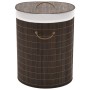 Cesto de la ropa de bambú ovalado marrón oscuro by , Laundry baskets - Ref: Foro24-242728, Price: 31,12 €, Discount: %