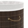 Cesto de la ropa de bambú ovalado marrón oscuro by , Laundry baskets - Ref: Foro24-242728, Price: 31,12 €, Discount: %
