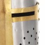 Réplica casco de caballero cruzado medieval LARP acero plateado de , Armas coleccionables - Ref: Foro24-286206, Precio: 65,91...