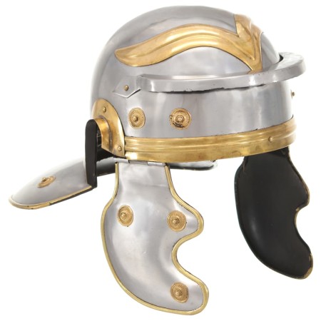 Réplica de casco de soldado romano rol en vivo acero plateado de , Armas coleccionables - Ref: Foro24-286210, Precio: 72,54 €...