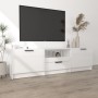 Hochglanzweißer TV-Schrank aus Sperrholz, 140 x 35 x 40 cm von vidaXL, TV-Möbel - Ref: Foro24-811454, Preis: 104,30 €, Rabatt: %
