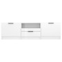 Hochglanzweißer TV-Schrank aus Sperrholz, 140 x 35 x 40 cm von vidaXL, TV-Möbel - Ref: Foro24-811454, Preis: 104,30 €, Rabatt: %