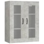 Armario colgante de pared gris hormigón 69,5x34x90 cm de vidaXL, Aparadores - Ref: Foro24-812289, Precio: 82,04 €, Descuento: %