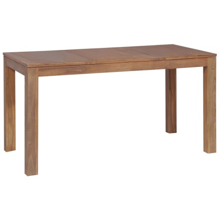 Mesa de comedor madera maciza teca acabado natural 140x70x76 cm | Foro24.es | Tu tienda online para hogar, jardín y más Foro24.es
