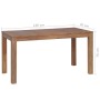 Mesa de comedor madera maciza teca acabado natural 140x70x76 cm | Foro24.es | Tu tienda online para hogar, jardín y más Foro24.es