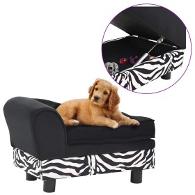 Sofá para perros felpa negro 57x34x36 cm de , Camas para perros - Ref: Foro24-170939, Precio: 85,41 €, Descuento: %