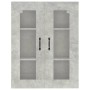 Armario colgante de pared gris hormigón 69,5x34x90 cm de vidaXL, Aparadores - Ref: Foro24-812289, Precio: 82,04 €, Descuento: %