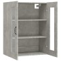 Armario colgante de pared gris hormigón 69,5x34x90 cm de vidaXL, Aparadores - Ref: Foro24-812289, Precio: 82,04 €, Descuento: %