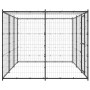 Perrera de exterior de acero con techo 7,26 m² by , Dog kennels and fences - Ref: Foro24-3082293, Price: 359,27 €, Discount: %
