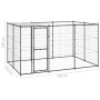 Perrera de exterior de acero con techo 7,26 m² by , Dog kennels and fences - Ref: Foro24-3082293, Price: 359,27 €, Discount: %