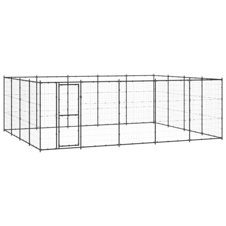 Perrera de exterior de acero 24,2 m² | Foro24.es | Tu tienda online para hogar, jardín y más Foro24.es