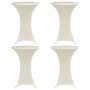 Mantel elástico para mesa alta 4 unidades color crema Ø70 cm | Foro24.es | Tu tienda online para hogar, jardín y más Foro24.es