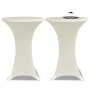 Mantel elástico para mesa alta 4 unidades color crema Ø70 cm | Foro24.es | Tu tienda online para hogar, jardín y más Foro24.es