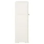 Armario de plástico diseño madera blanco angora 79x43x125 cm de vidaXL, Taquillas y armarios de almacenamiento - Ref: Foro24-...