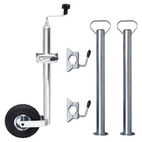 Rueda de remolque 48 mm con 2 tubos de soporte y 3 abrazaderas von , Anhänger für Güter und Transport - Ref: Foro24-3214426, ...